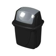 Lixeira de Plástico Basculante Plasútil Ecoblack 6,5L Preta