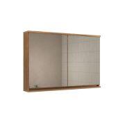 Espelheira para Banheiro MDF Gabriela Amadeirado 90cm C-Linea