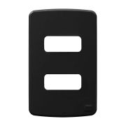 Placa 4"x2" Weg Composé 2 Módulos Preta
