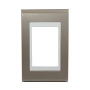 Placa 4"x2" Weg Refinatto Style 3 Módulos Branca/Argila