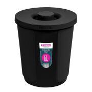 Lixeira Com Tampa 6l Black Sanremo