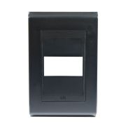 Placa 4"x2" Weg Refinatto Style 1 Módulo Preta