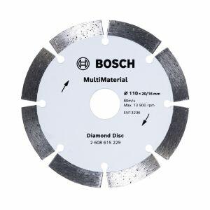 Disco Diamantado Segmentado 110mm Segmentado Cinza Bosch
