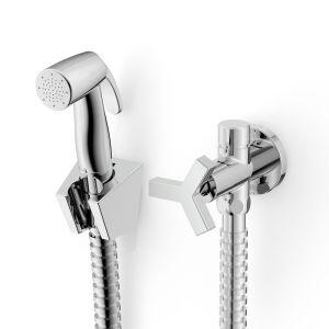 Ducha Higiênica com Registro 1/2" Up Cromado C/deriv Celite
