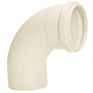 Curva 90 40mm Pvc Esgoto Branco Amanco