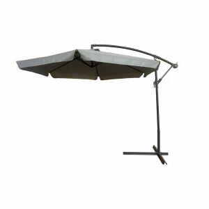 Ombrelone Alumínio 3,00M UP Cinza Fascino