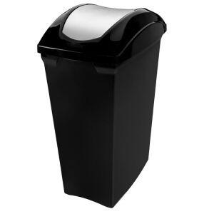 Lixeira de Plástico Basculante 40L Sanremo Preta