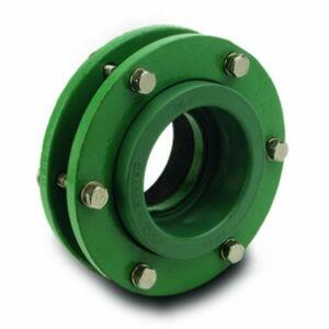 União Dupla com Parafusos 75mm PPR Verde Tigre