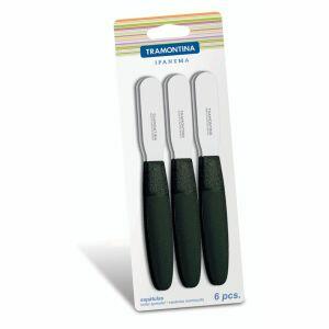 Kit Espátulas para Manteiga Tramontina Ipanema Preto 6 Peças Kit Espátulas para Manteiga Tramontina Ipanema Preto 6 Peças