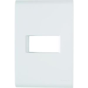 Placa 4"x2" Tramontina Liz 1 Módulo Branca Horizontal