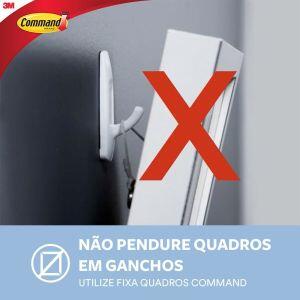 Gancho PVC Adesivo Command Utensílios 3M Transparente 3 Peças
