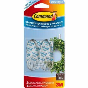 Gancho PVC Adesivo Command Médio 3M 2 Peças