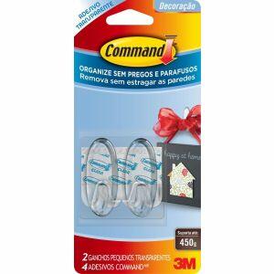 Gancho PVC Adesivo Command Pequeno 3M 2 Peças