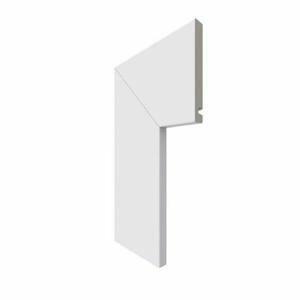 Guarnição Poliestireno Santa Luzia 454 GN/BR 10cmx2,4m Moderna Branco