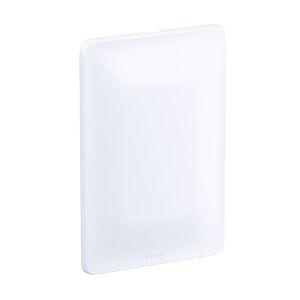 Placa 4"x2" Cega Zeffia Branco Com Suporte Pial