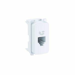 Módulo Tomada RJ11 Zeffia Branco Pial