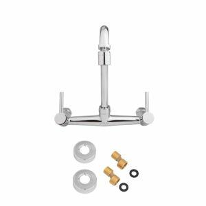 Torneira Misturador para Cozinha de Parede Bica Alta 1/2" Fluxo Cromado Addra Torneira Misturador para Cozinha de Parede Bica Alta 1/2" Fluxo Cromado Addra
