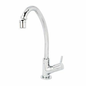 Torneira para Cozinha de Mesa Bica Alta 1/2 Fluxo Cromado Addra