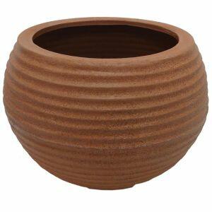 Vaso Bromélia Redondo 32x32cm Rusty Vasart