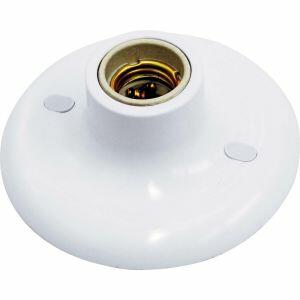 Plafon com Soquete 100W Taschibra Porcelana 1 Lâmpada Branco