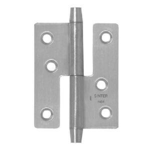 Dobradiça Hamburguesa Esquerda Inox 70mm Synter