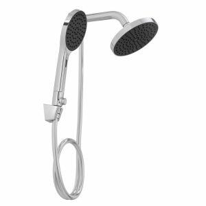 Chuveiro Redondo de Parede com Desviador Flex Plus 16cm Cromado Deca