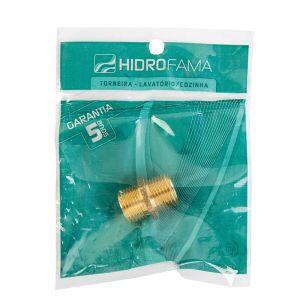 Niple Hidrofama 1/2" Latão Cromado