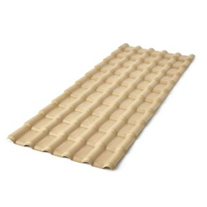 Telha PVC Tubozan Plan 88x242cmx1,6mm Marfim