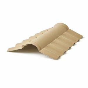 Cumeeira PVC Tubozan Central 0,9mx56cm Marfim Cumeeira PVC Tubozan Central 0,9mx56cm Marfim
