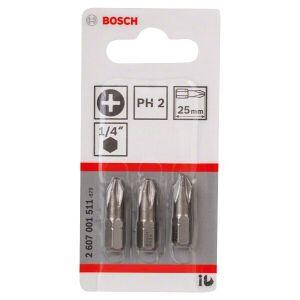 Jogo de Pontas Phillips Nº2 3 Peças Bosch Jogo de Pontas Phillips Nº2 3 Peças Bosch