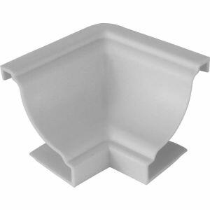 União de Canto Interno PVC 4 Peças 30x40mm Branco Neve Plastilit