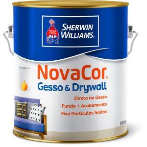 Tinta Acrílica Sherwin Williams Novacor Gesso & Drywall Standard 3,6L Branco Fosco