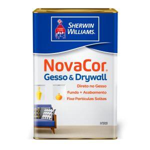 Tinta Acrílica Sherwin Williams Novacor Gesso & Drywall Standard 18L Branco Fosco