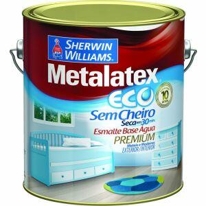 Tinta Esmalte Sherwin Williams Metalatex Eco Esmalte Premium 3,6L Branco Brilhante