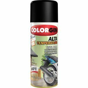 Tinta Spray Colorgin Alta Temperatura Sherwin Williams 300ml Preto