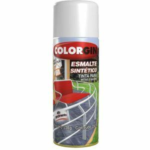 Tinta Spray Colorgin Esmalte Sintético Sherwin Williams 350ml Preto Alto Brilho