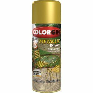 Tinta Spray Colorgin Metallik Sherwin Williams 350ml Cromado