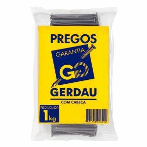 Prego com Cabeça Gerdau 12x12 Galvanizado 1kg