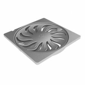 Grelha para Ralo PVC Quadrada 15cm com Fecho Tigre
