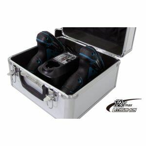 Kit Furadeira Parafusadeira Bateria 12V LCT204 Profissional Bivolt com Maleta Makita