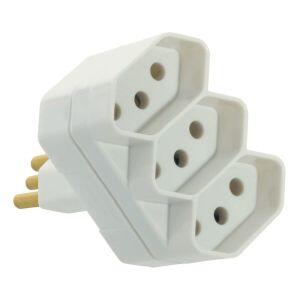 Plugue T Fame 3 Módulos 2P+T 20A 250V~ Branco