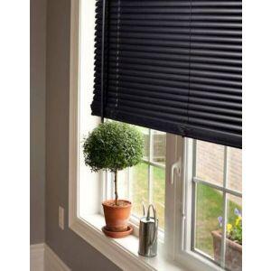 Persiana Horizontal PVC Block 25mm 1,40L X 1,60A Preta