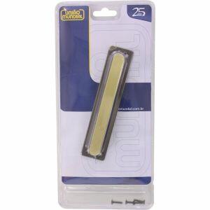 Puxador União Mundial Médio Quadrado 15cm Latão Oxidado Puxador União Mundial Médio Quadrado 15cm Latão Oxidado
