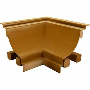 União de Canto Interno PVC 4 Peças 30x40mm Mogno Plastilit