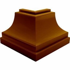 União de Canto Externo PVC 4 Peças 25x40mm Mogno Plastilit