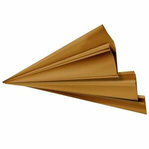 Meia Cana PVC Plastilit 3,3cmx3,8cmx6m Mogno