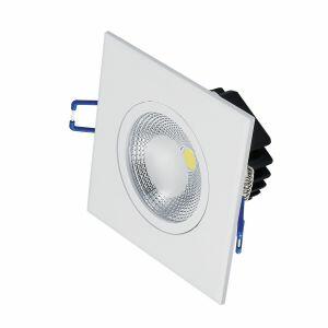 Spot LED Embutir Quadrado 6W 6.500K Luz Branco Frio Blumenau Iluminação