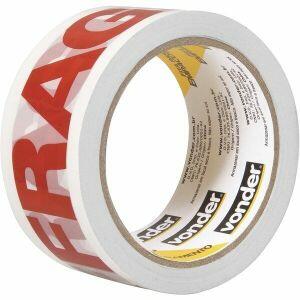 Fita Autoadesiva 48mmx50mm Frágil Branco Vonder