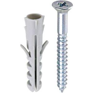 Bucha para Concreto com Parafuso Bemfixa 8mm Cabela Chata 30 Peças