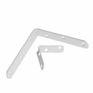 Cantoneira para Móveis 120mm 2 Peças Branca Bemfixa